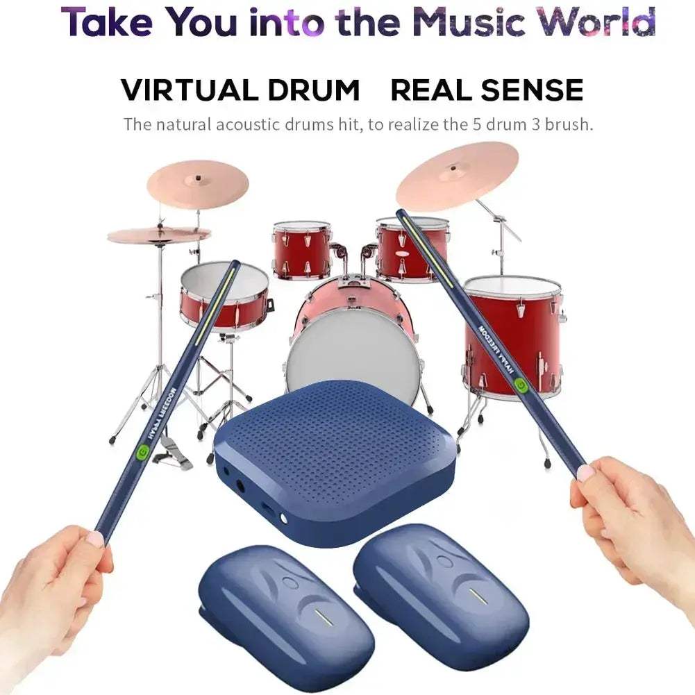 Portable Electronic Air Drum With Drumsticks For Beginners - ToylandEU