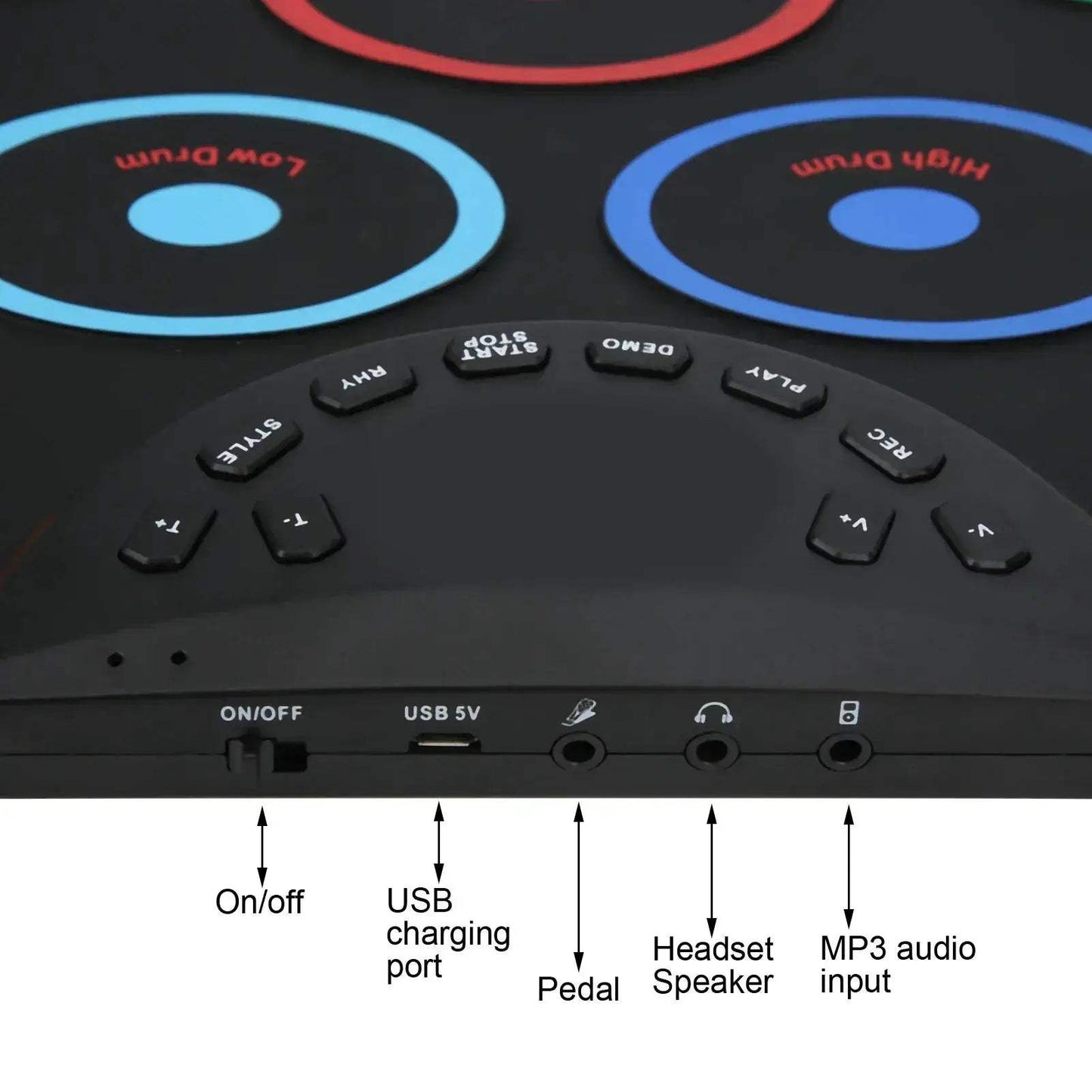  Portable Electronic Drum Pad For Beginners Colorful -  ToylandEU™