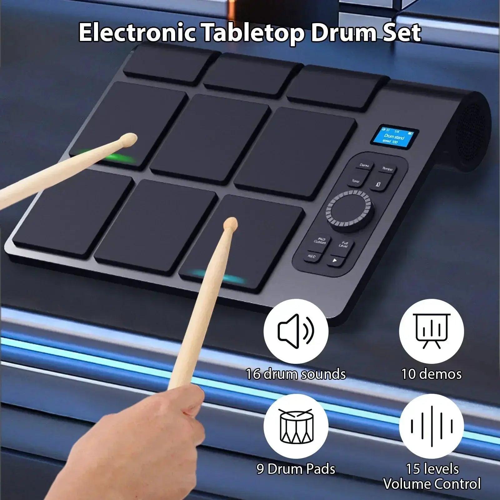  Portable Electronic Drum Set 9 Pads With MIDI Controller -  ToylandEU™