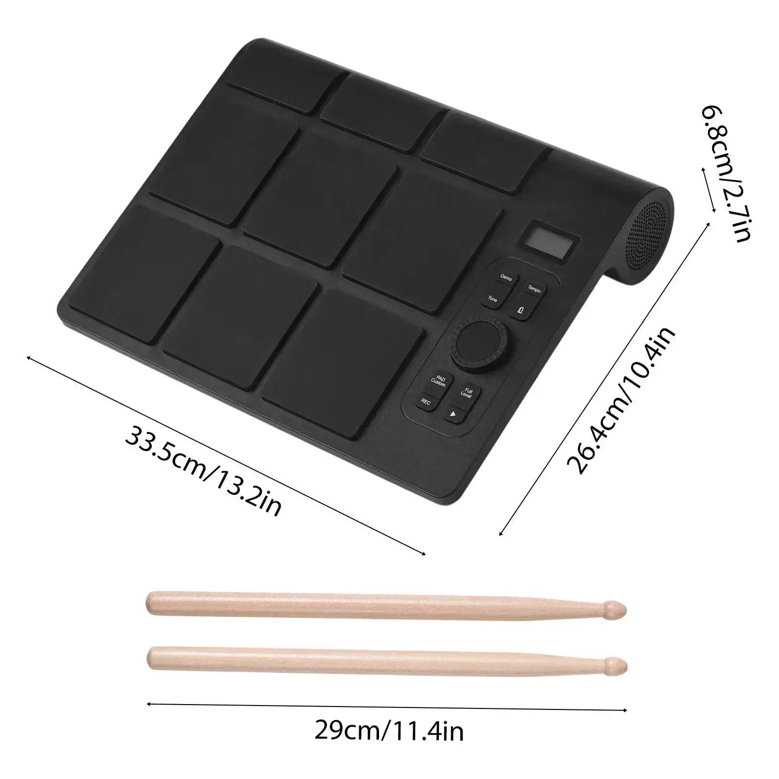  Portable Electronic Drum Set 9 Pads With MIDI Controller -  ToylandEU™