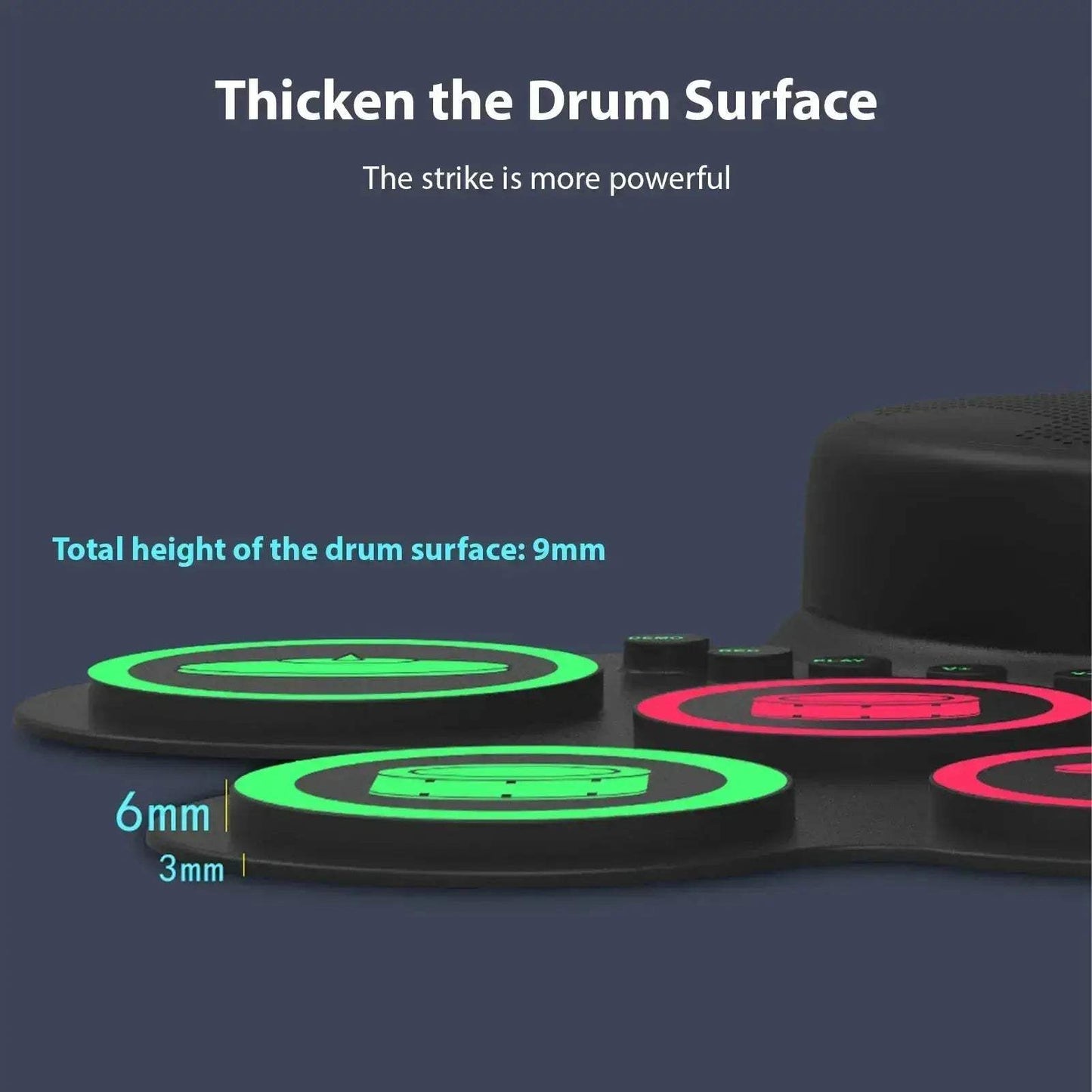 Portable Electronic Drum Set With Built In Games For Learning - ToylandEU