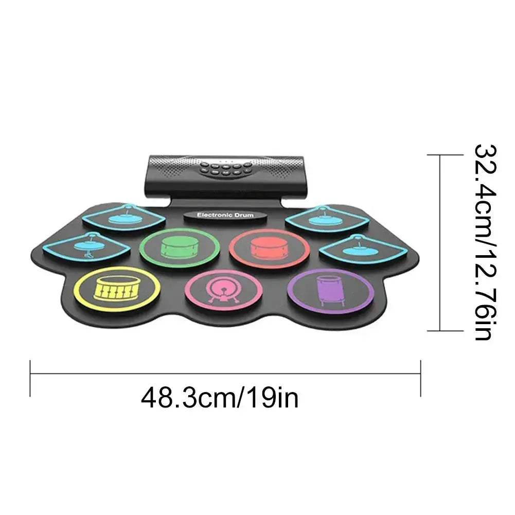  Portable Electronic Drum Set With Sticks And Bluetooth -  ToylandEU™
