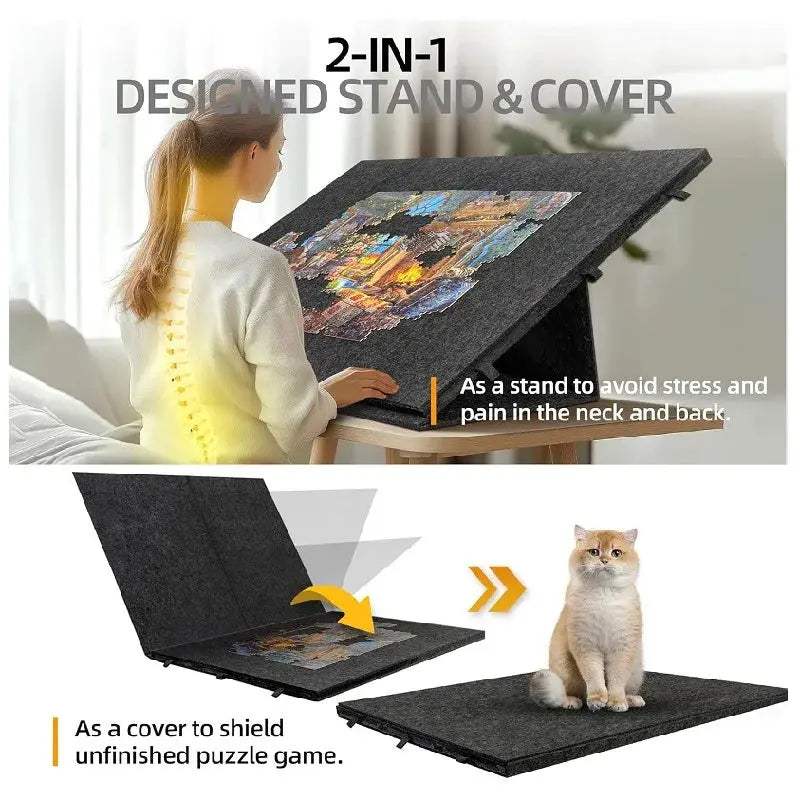  Portable Felt Puzzle Board Foldable 2000 Sorting Table -  ToylandEU™