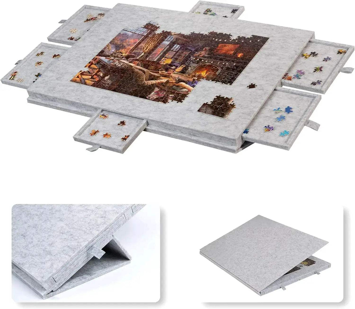  Portable Felt Puzzle Board Foldable 2000 Sorting Table -  ToylandEU™