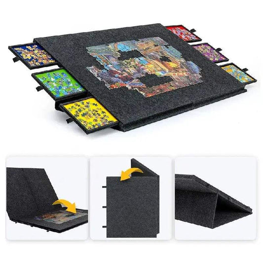  Portable Felt Puzzle Board Foldable 2000 Sorting Table -  ToylandEU™