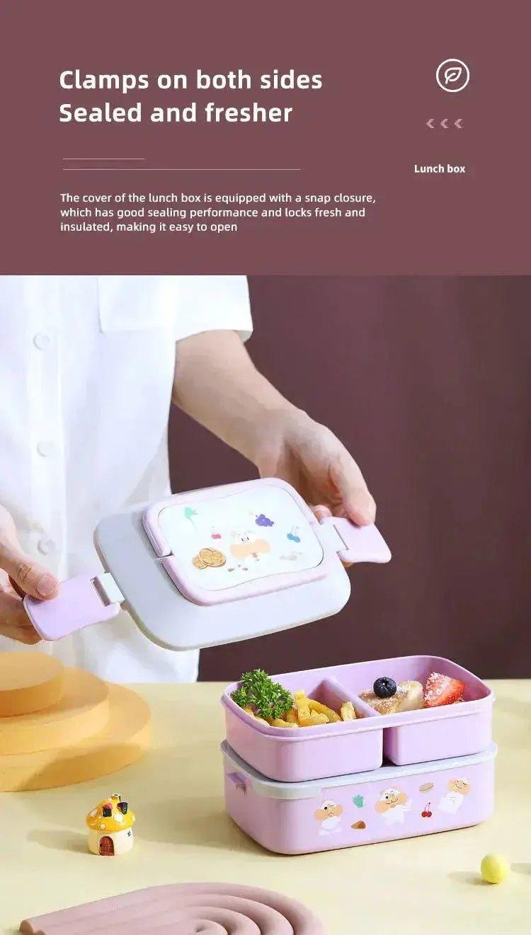  Portable Kids Double Layer Microwave Safe Bento Box -  ToylandEU™