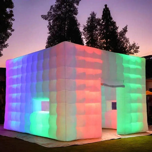  Portable Large LED Inflatable Air Cube Tent House with Blower -  ToylandEU™