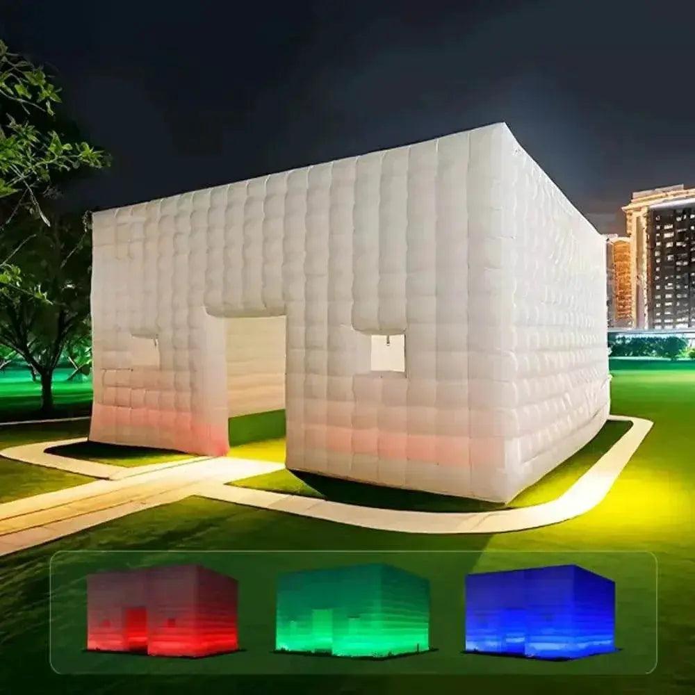  Portable Large LED Inflatable Air Cube Tent House with Blower -  ToylandEU™