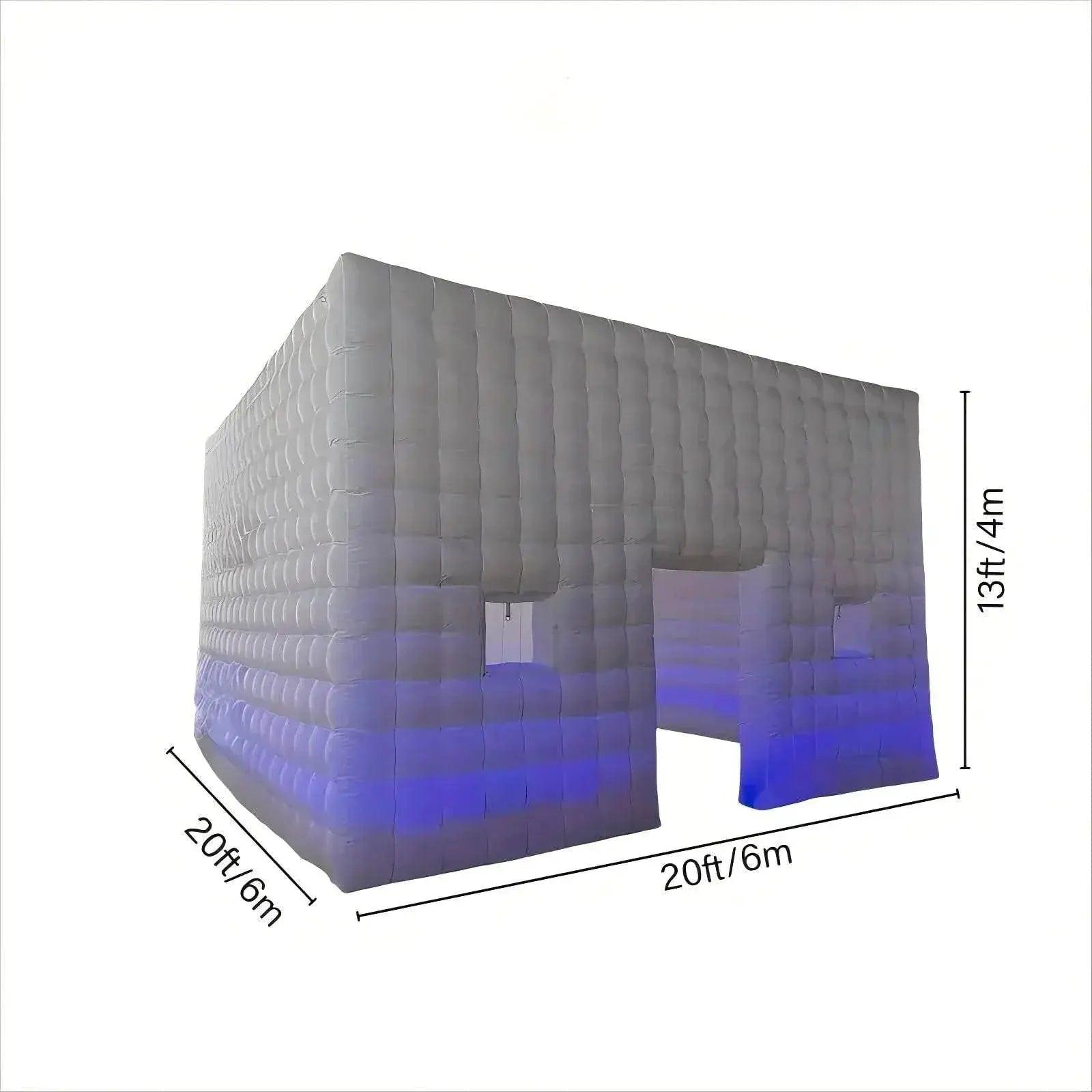  Portable Large LED Inflatable Air Cube Tent House with Blower -  ToylandEU™