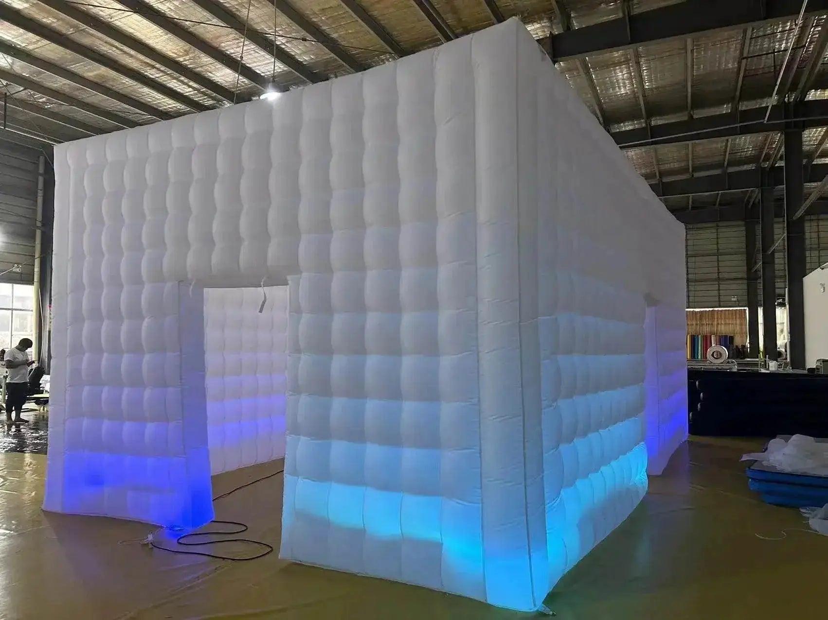 Portable Large LED Inflatable Air Cube Tent House with Blower -  ToylandEU™