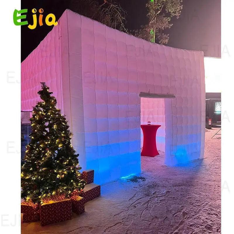  Portable Large LED Inflatable Air Cube Tent House with Blower -  ToylandEU™