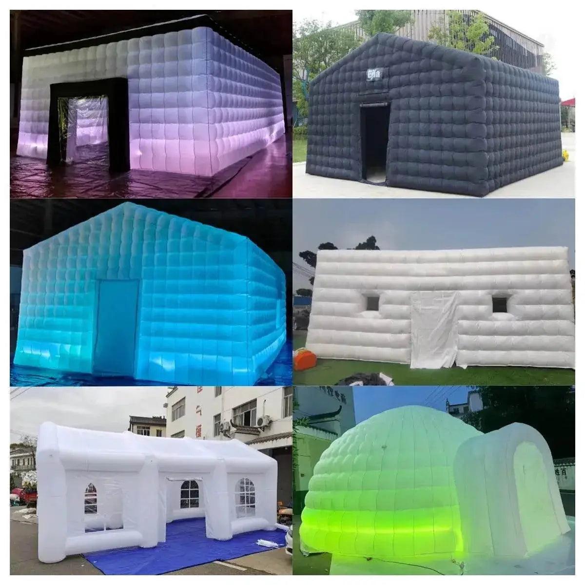 Portable Large LED Inflatable Air Cube Tent House with Blower -  ToylandEU™