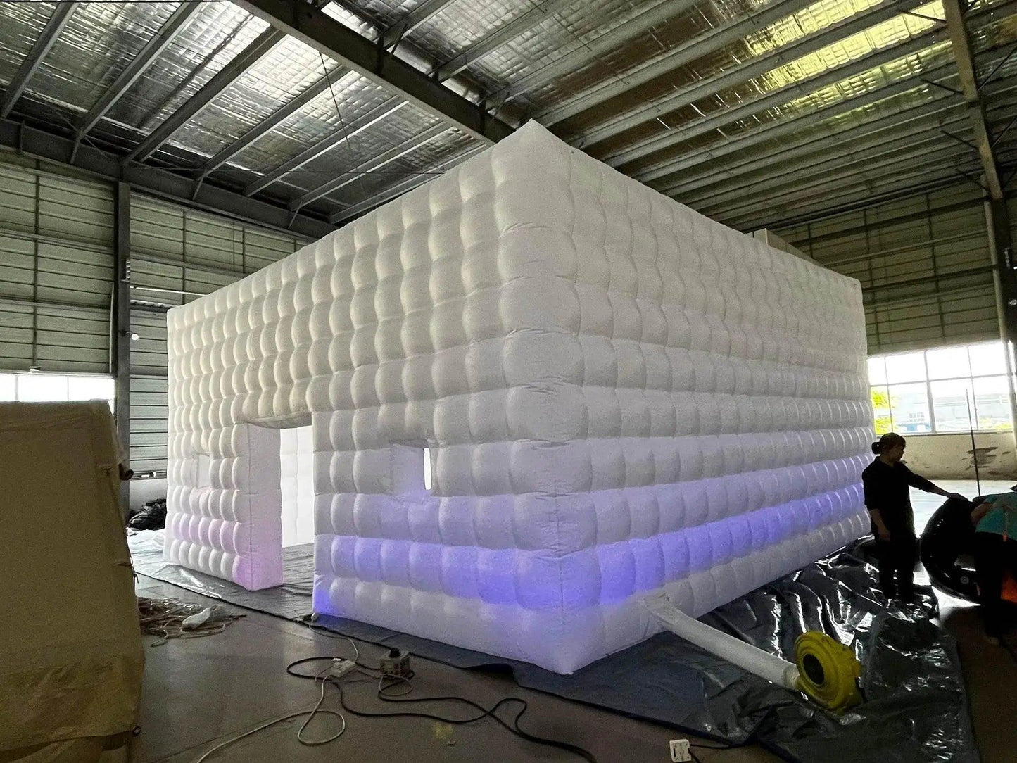  Portable Large LED Inflatable Air Cube Tent House with Blower -  ToylandEU™