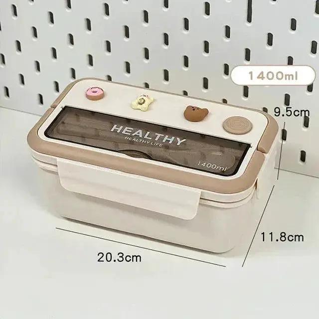  Portable Lunch Box Microwave Safe Cute Design -  ToylandEU™