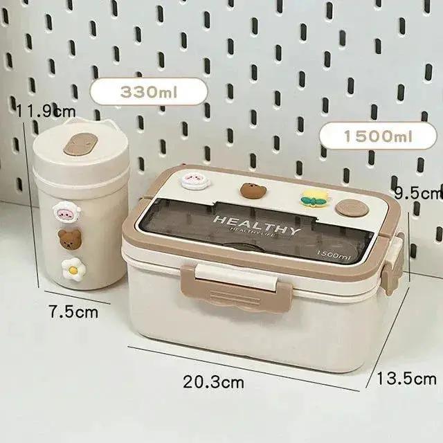  Portable Lunch Box Microwave Safe Cute Design -  ToylandEU™