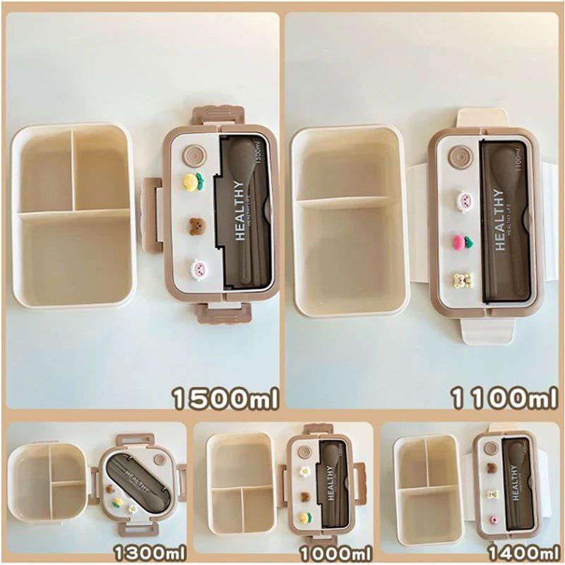 Portable Lunch Box Microwave Safe Cute Design