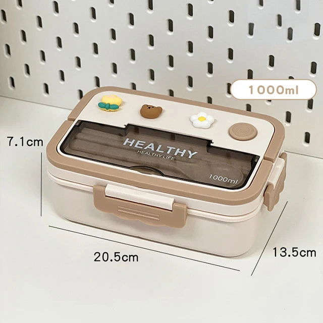 Portable Lunch Box Microwave Safe Cute Design