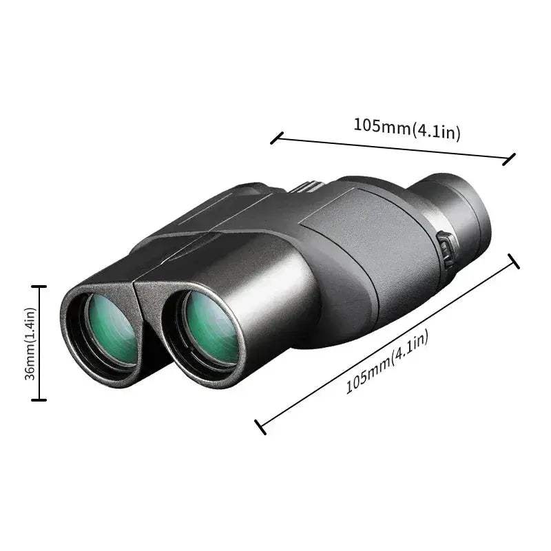 Portable Mini Binoculars 10x25 HD IPX4 Waterproof for Travel - ToylandEU