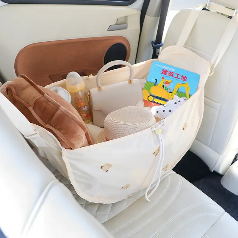 Portable Mommy Bag  Large Capacity Hanging Car Seat Back Storage Bag Stroller Baby Items Organizer String Travel Bag for Mom - ToylandEU