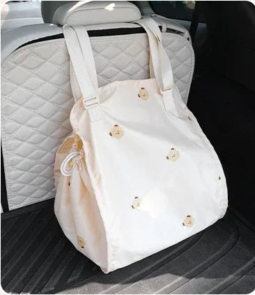 Portable Mommy Bag  Large Capacity Hanging Car Seat Back Storage Bag Stroller Baby Items Organizer String Travel Bag for Mom - ToylandEU