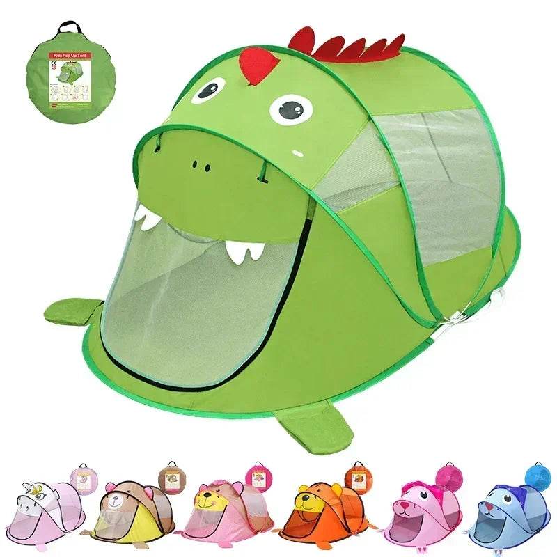 Portable Pop Up Toy Tent With Indoor Net Ball Pit For Kids - ToylandEU