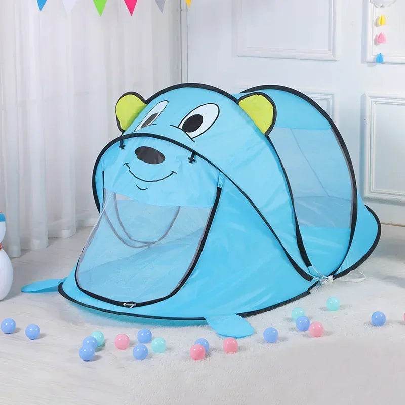 Portable Pop Up Toy Tent With Indoor Net Ball Pit For Kids - ToylandEU