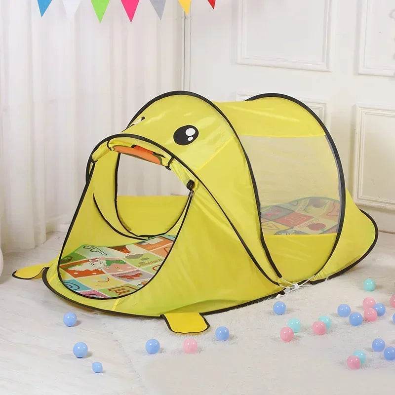 Portable Pop Up Toy Tent With Indoor Net Ball Pit For Kids - ToylandEU