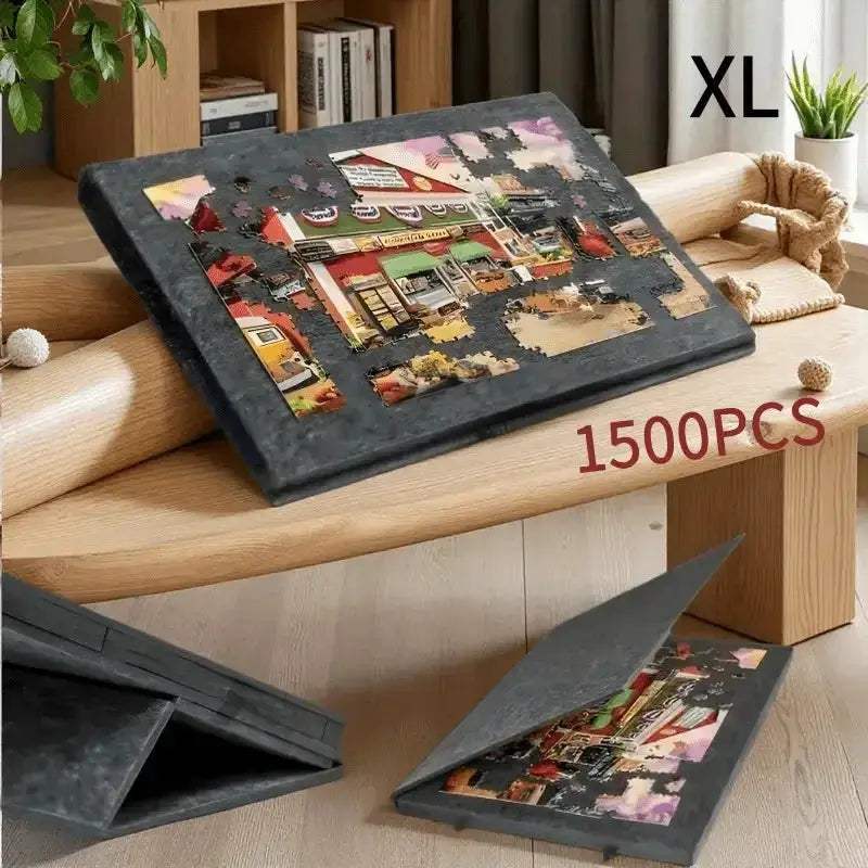 1500pcs Puzzle Table Portable with 6 Storage Drawers, Adjustable Height, Large Capacity for Kids' Educational & Puzzle Storage - ToylandEU