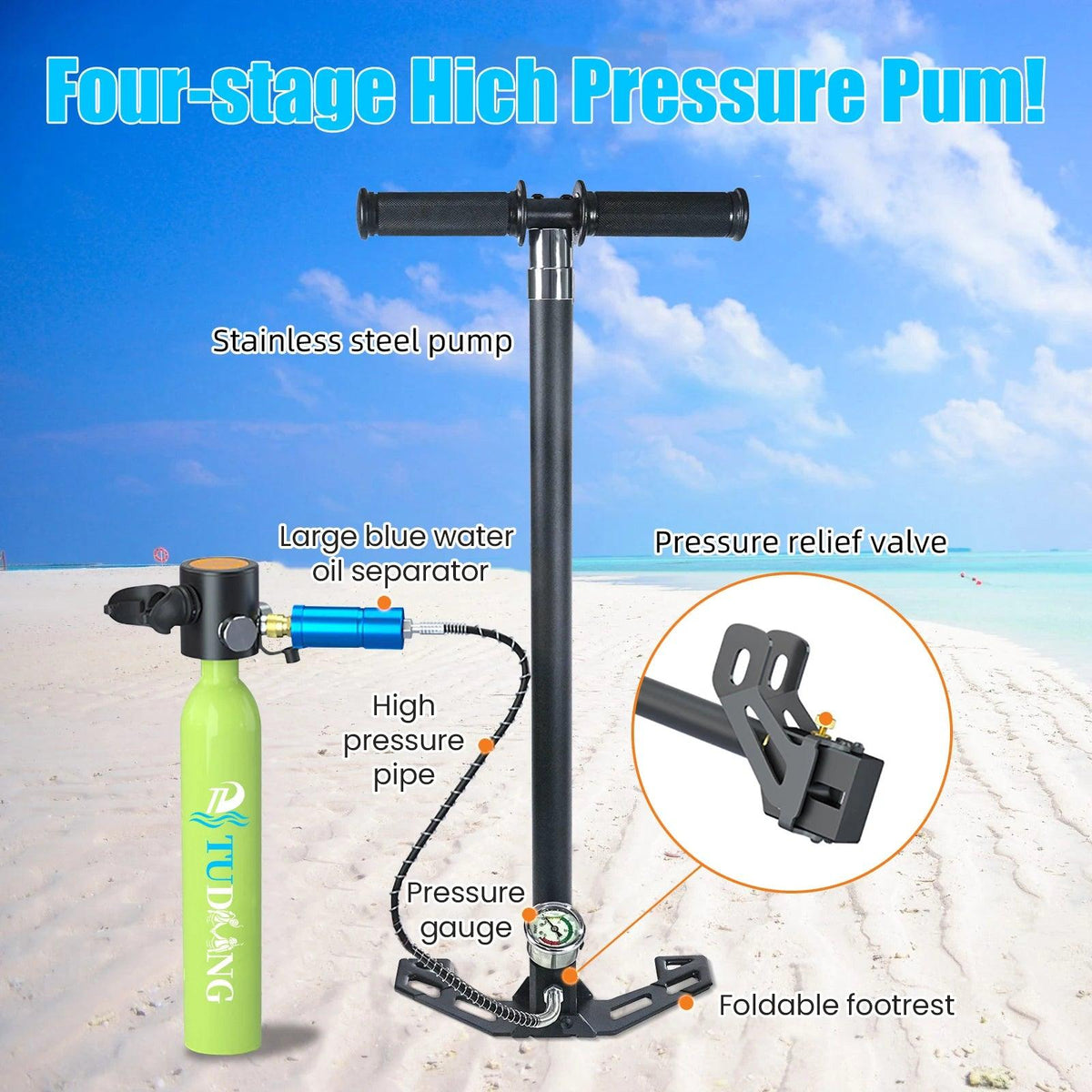Portable Scuba Tank | 0.5L Capacity | Toylandeu™