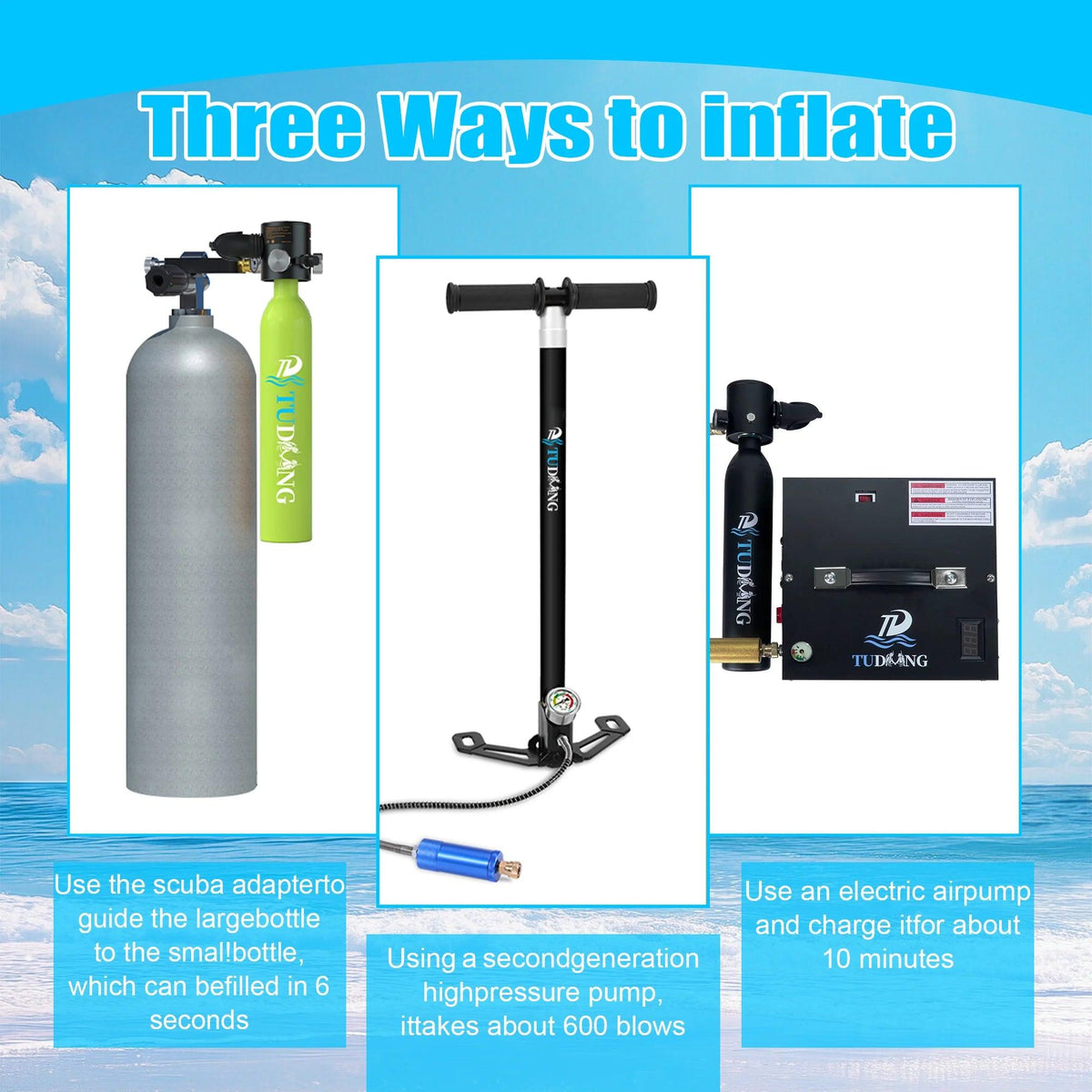 Portable Scuba Tank | 0.5L Capacity | Toylandeu™