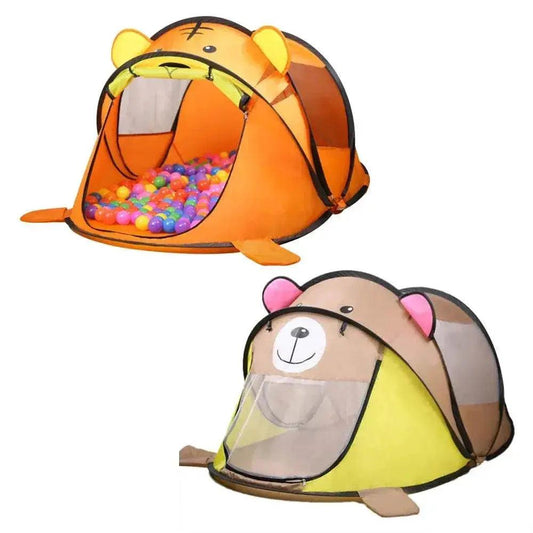  Portable Tiger Kids' Tent Cartoon Animal Play House Indoor Outdoor -  ToylandEU™