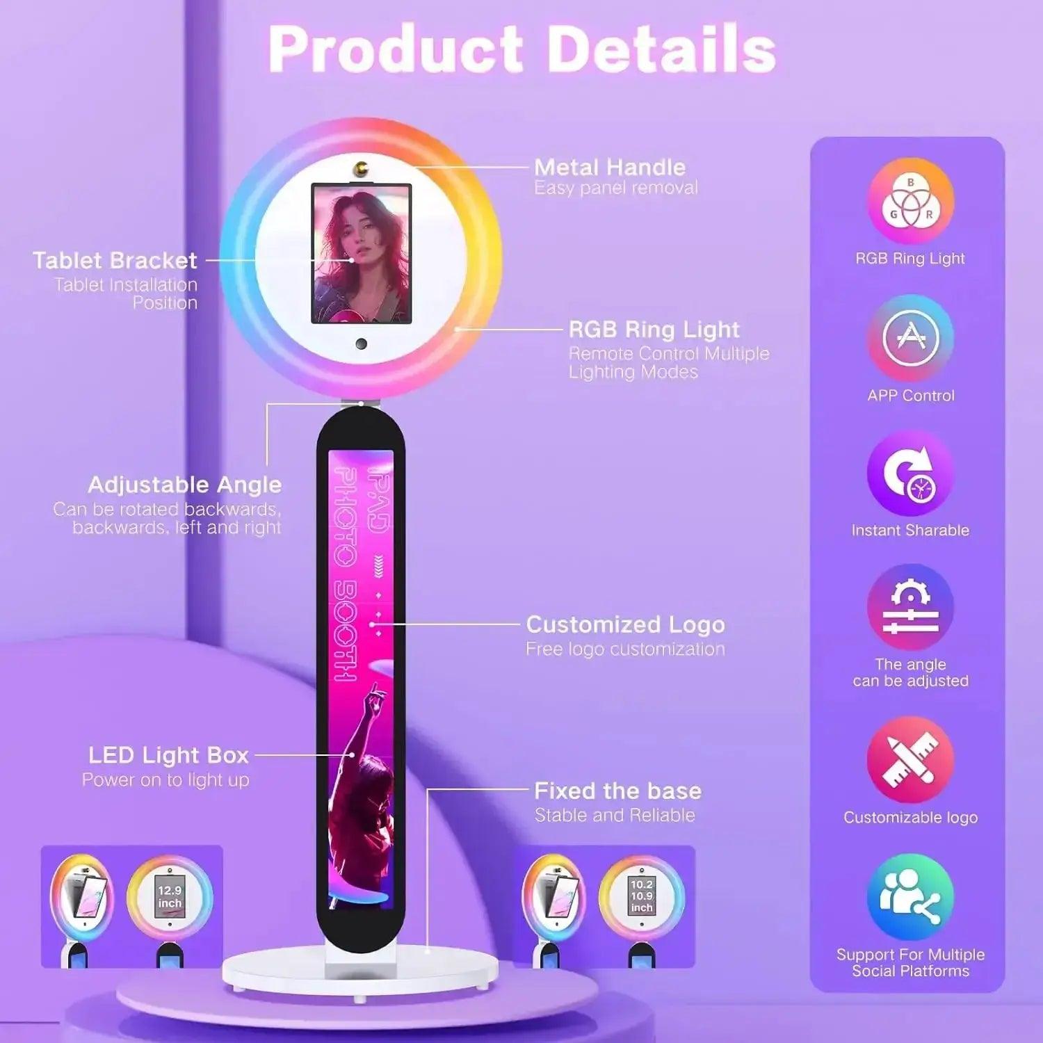  Portable iPad Photo Booth App Control RGB Light Pro -  ToylandEU™
