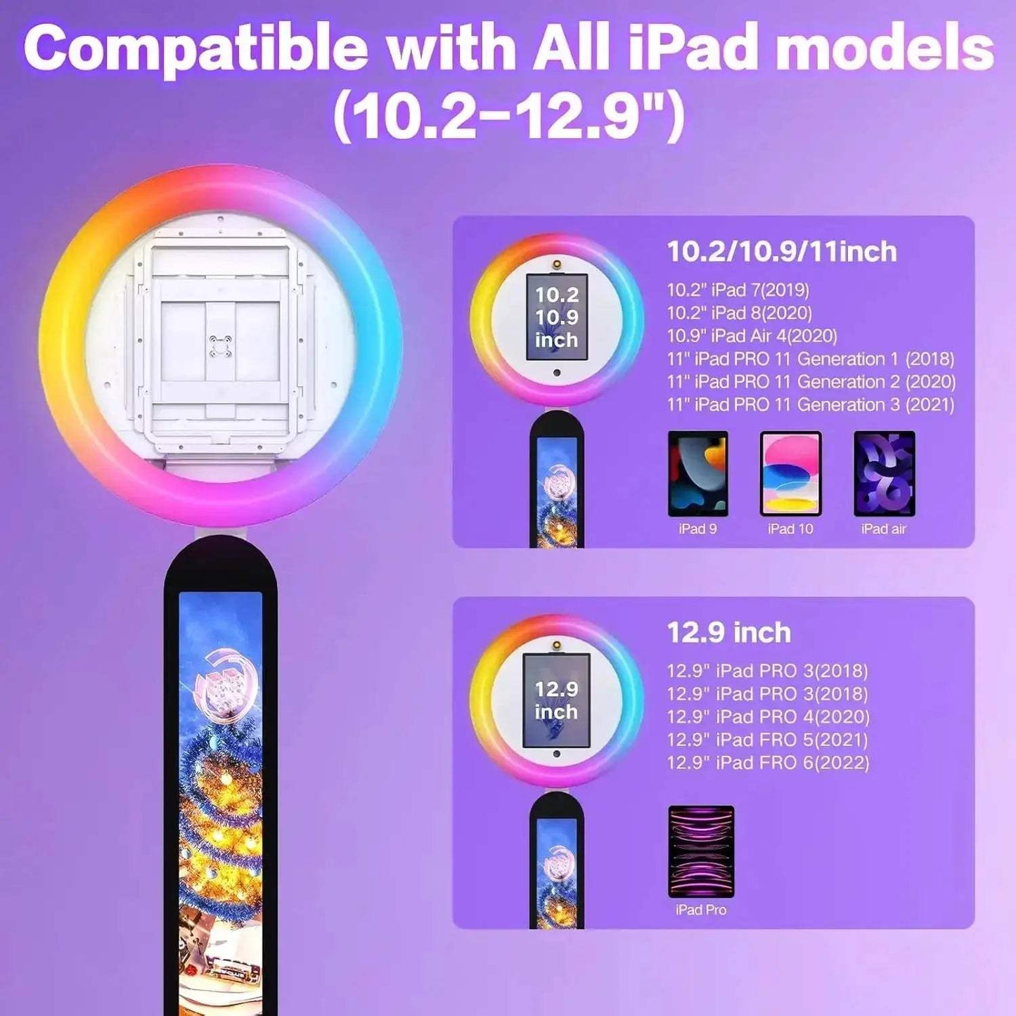 Portable iPad Photo Booth With App Control And RGB Light - ToylandEU