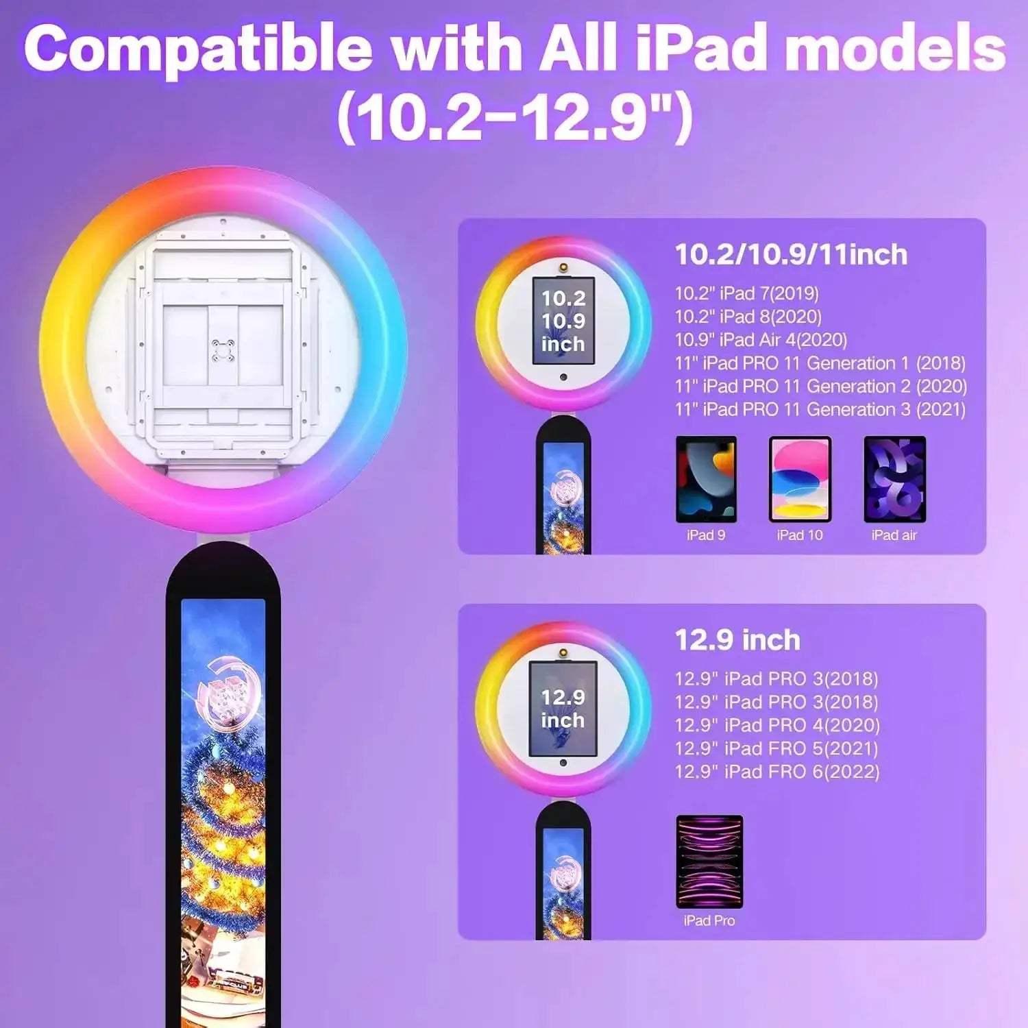 Portable iPad Photo Booth With App Control And RGB Light - ToylandEU