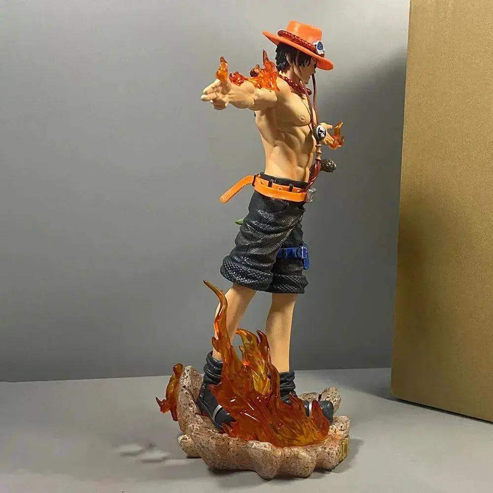 Portgas D. Ace Figure, Iconic Anime Cross Pose One Piece Action Figurines PVC Statues Collectible 28 cm - ToylandEU