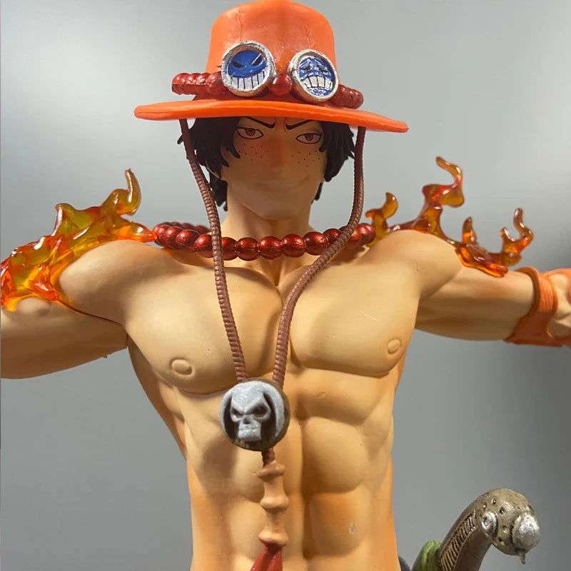 Portgas D Ace One Piece Figure Fiery Cross Pose 28cm