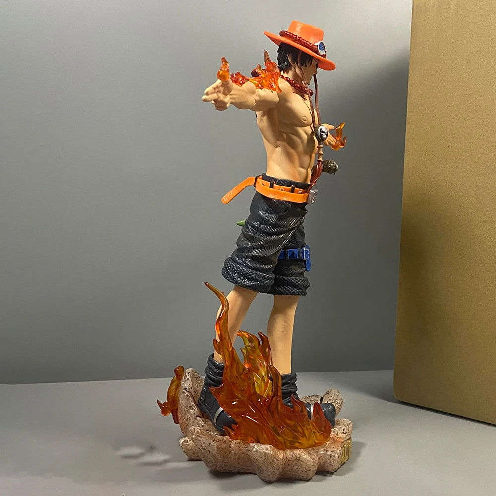 Portgas D Ace One Piece Figure Fiery Cross Pose 28cm