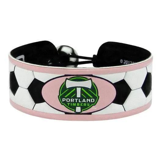  Portland Timbers Pink Leather Soccer Bracelet Ceramic Bead -  ToylandEU™