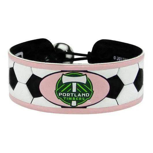  Portland Timbers Pink Leather Soccer Bracelet Ceramic Bead -  ToylandEU™