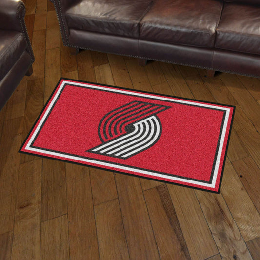 Portland Trail Blazers 3x5 Non Slip Rug Ultra Plush - ToylandEU