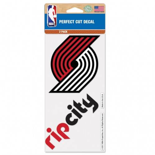 Portland Trail Blazers 4x4 Decal Perfect Cut Set Of 2 - ToylandEU