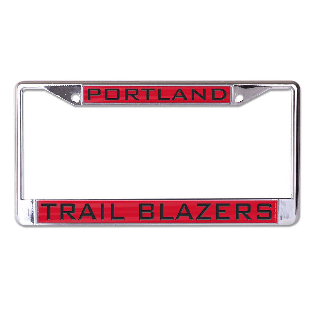 Portland Trail Blazers License Plate Frame Inlaid Chrome - ToylandEU