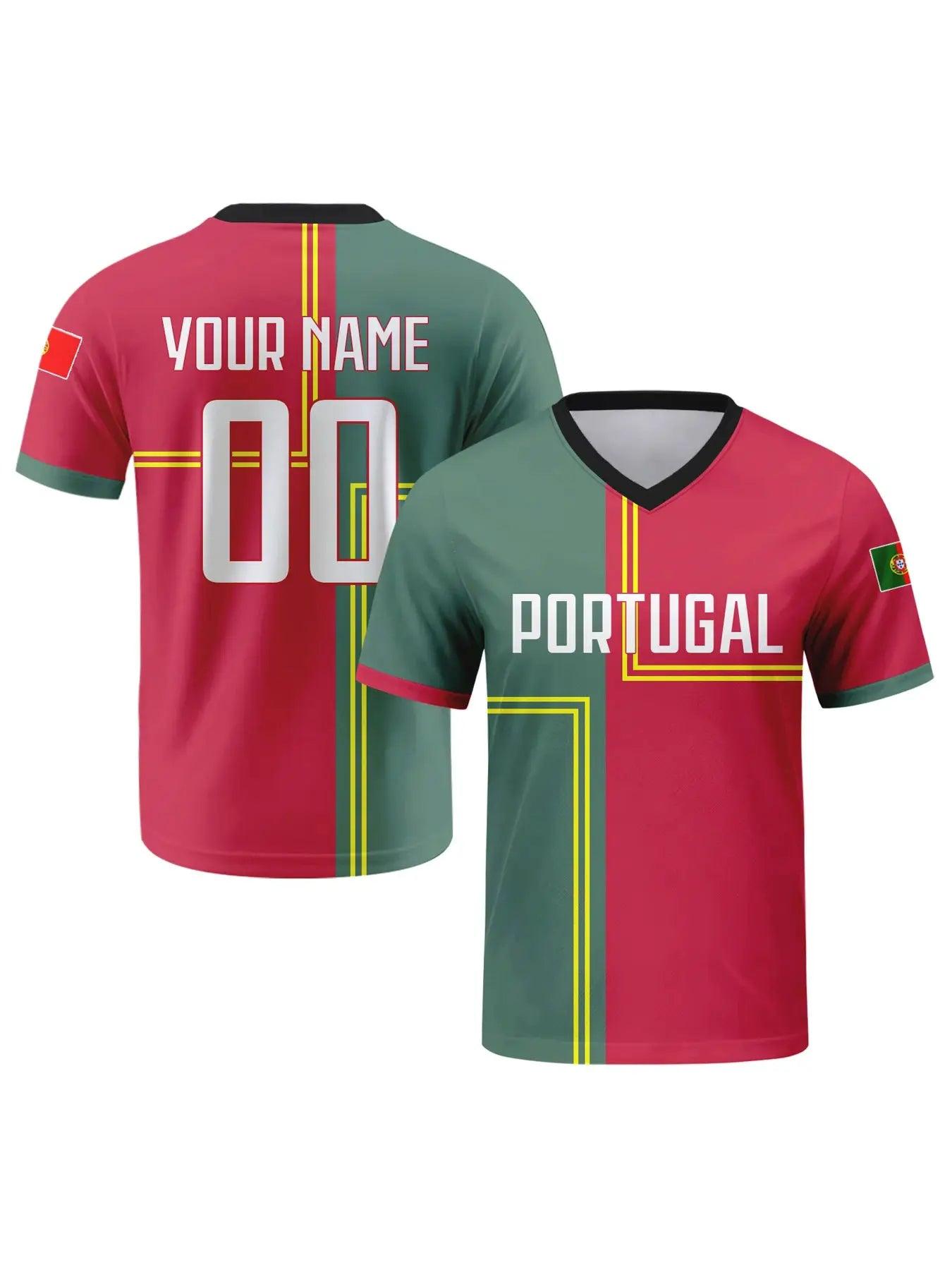  Portugal National Team Soccer Jersey Custom Name -  ToylandEU™