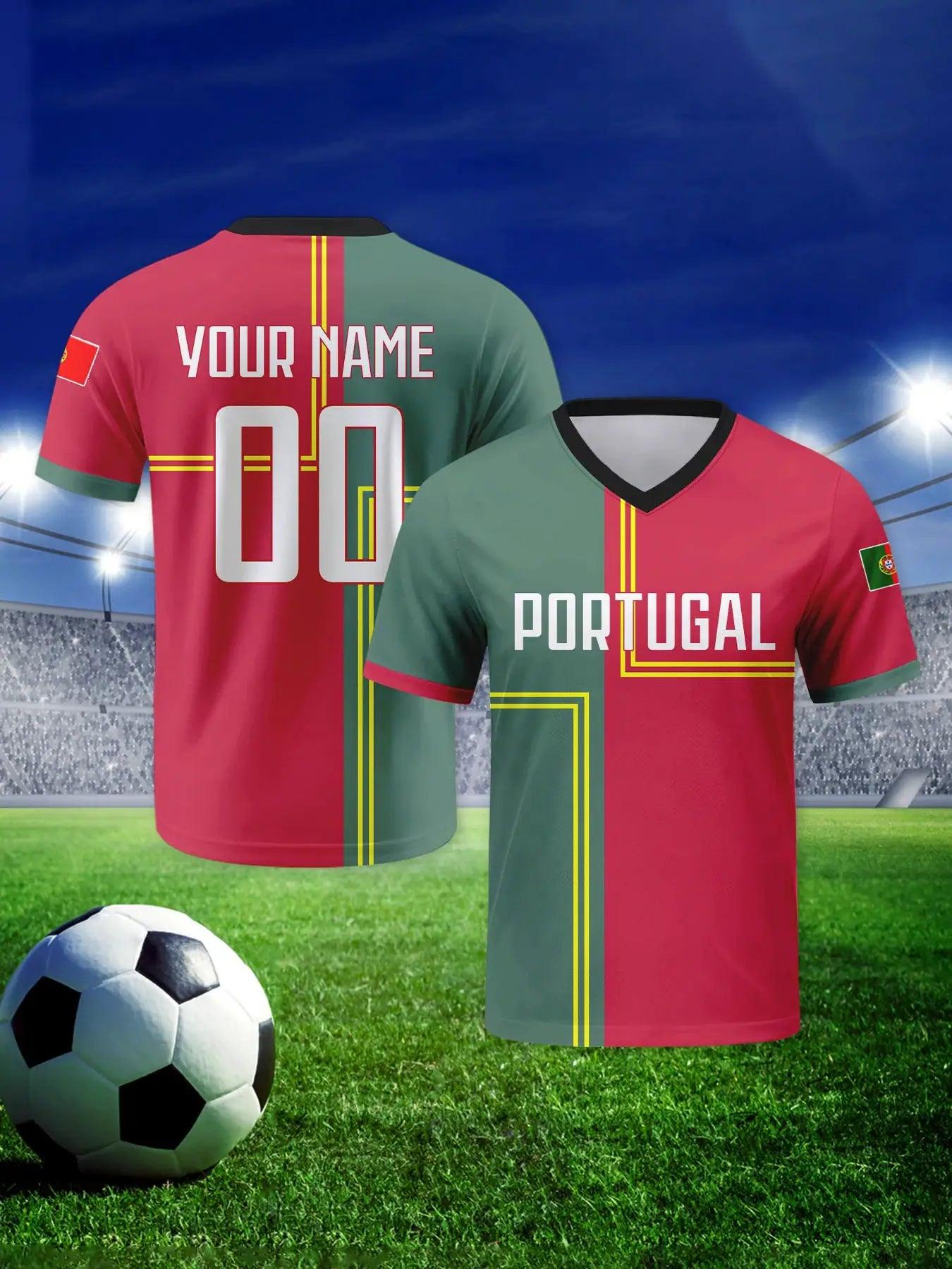  Portugal National Team Soccer Jersey Custom Name -  ToylandEU™
