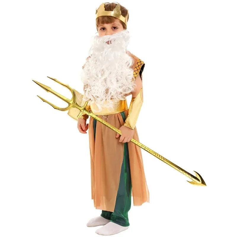 Poseidon Cosplay Costume | Unisex Youth Fit | Toylandeu™