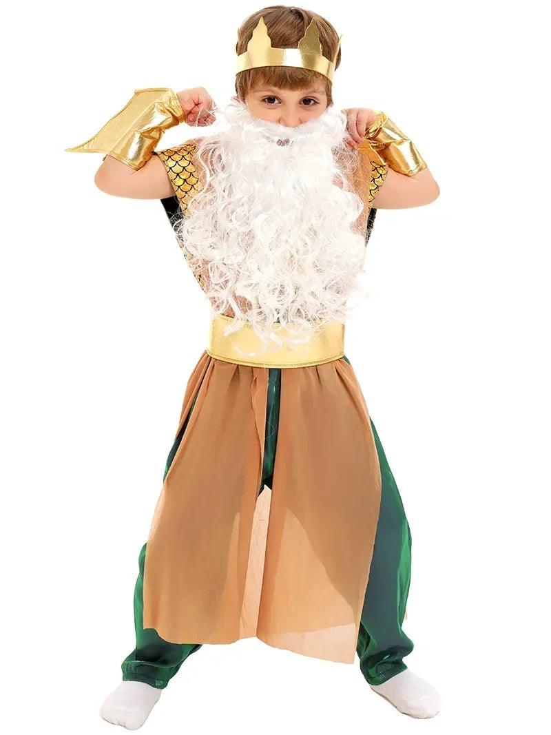 Poseidon Cosplay Costume | Unisex Youth Fit | Toylandeu™