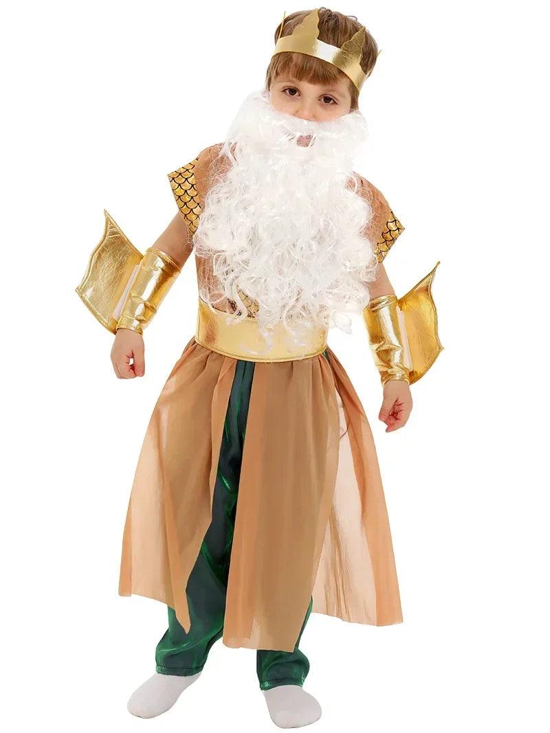 Poseidon Cosplay Costume | Unisex Youth Fit | Toylandeu™