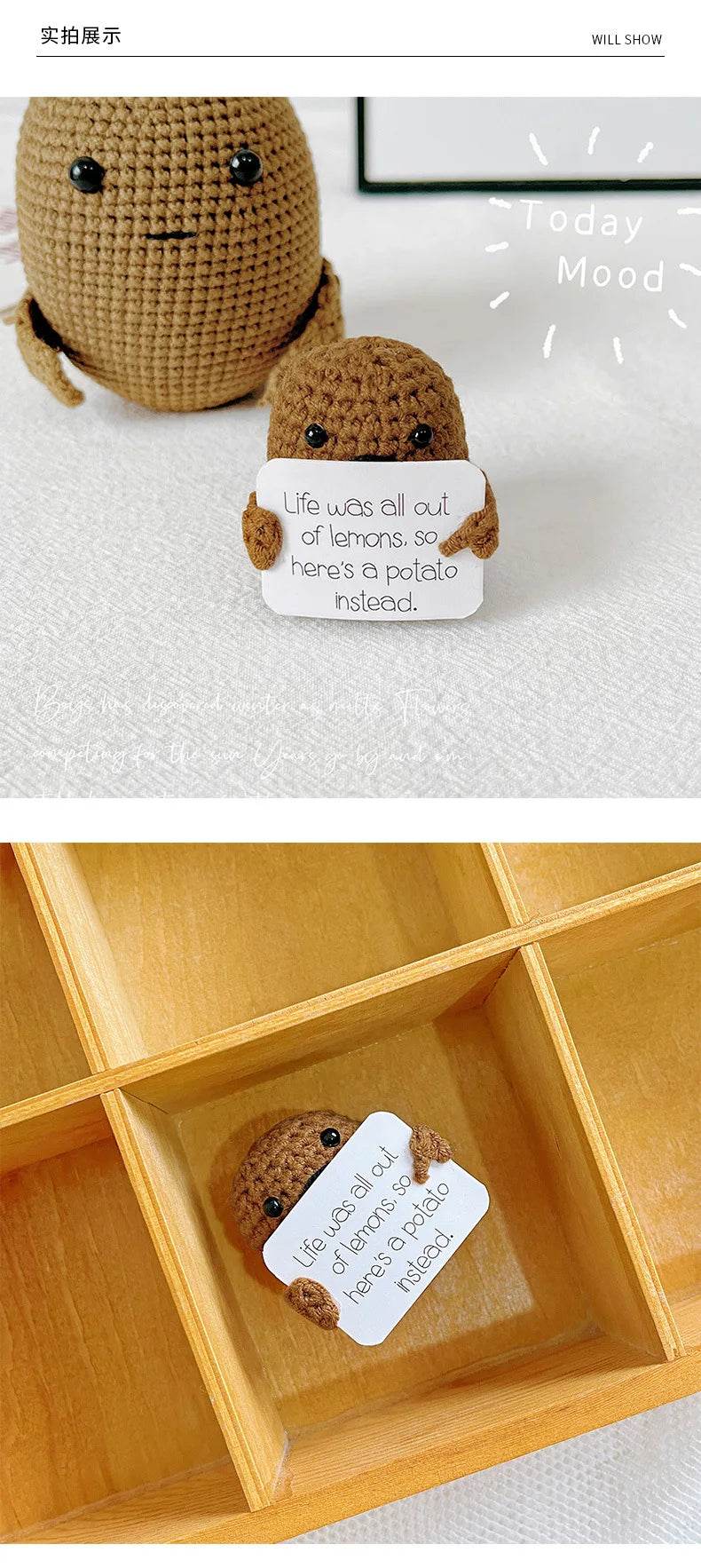 Positive Cute Potato Home Room Decor Mini Plush Doll - ToylandEU