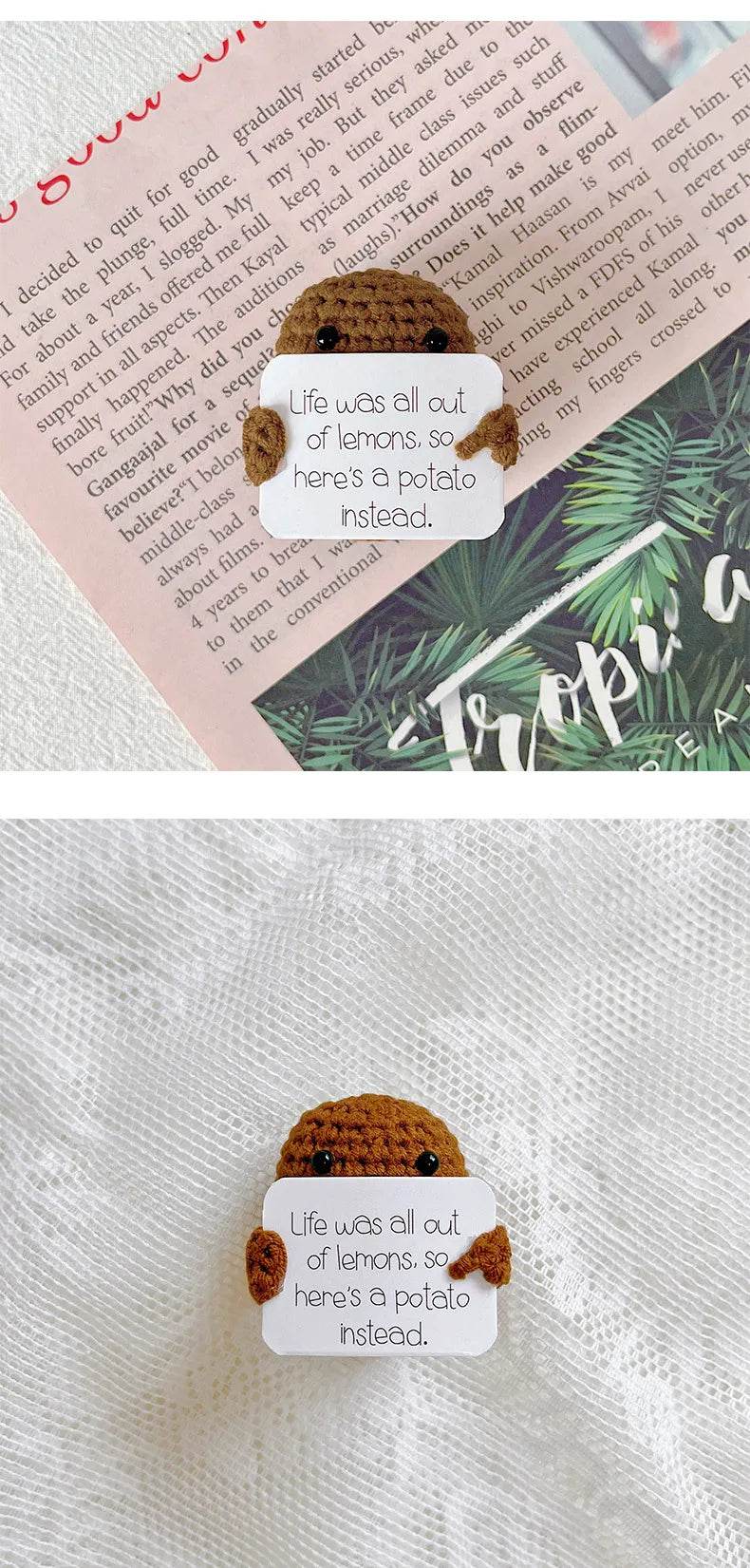 Positive Cute Potato Home Room Decor Mini Plush Doll - ToylandEU