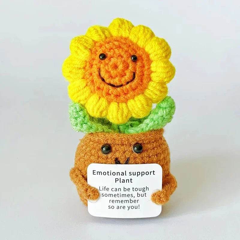 Positive Energy Crochet Sunflower Doll Cacti Mini Gift - ToylandEU